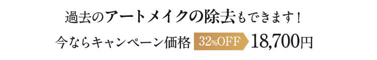 過去のアートメイク除去もできます！