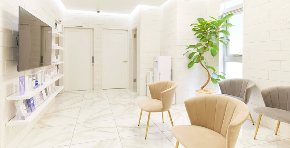 AP スキンケア ケラシア 銀座 美容皮膚科 クリニック エステ 待合室